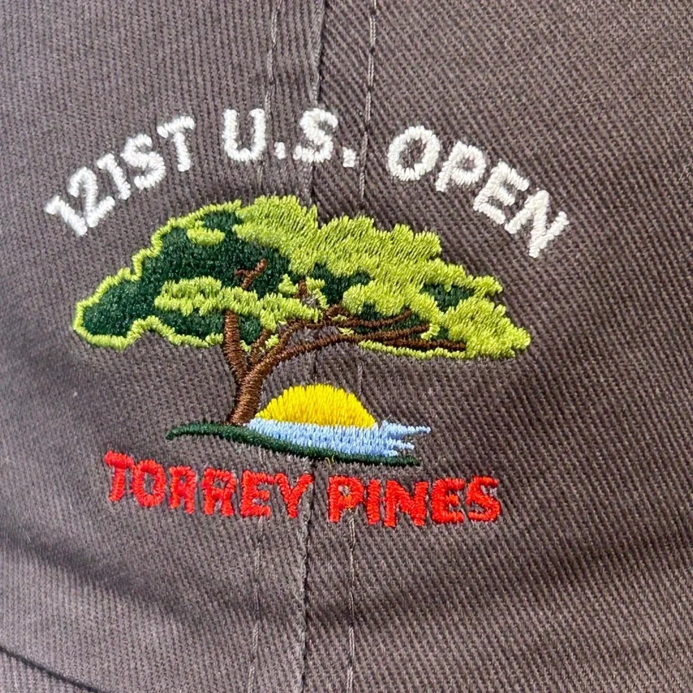121st U.S. Open Torrey Pines Mens Gray USGA Hat Member Golf Baseball Cap OS
